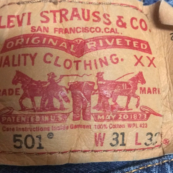 LEVI'S 501 (CORTE RECTO) STRAIGHT FIT JEANS 31x32 - Picture 7 of 7