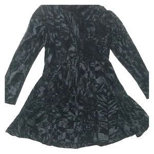 Long sleeve black dress