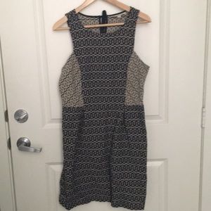 Loft Geometric Print Dress