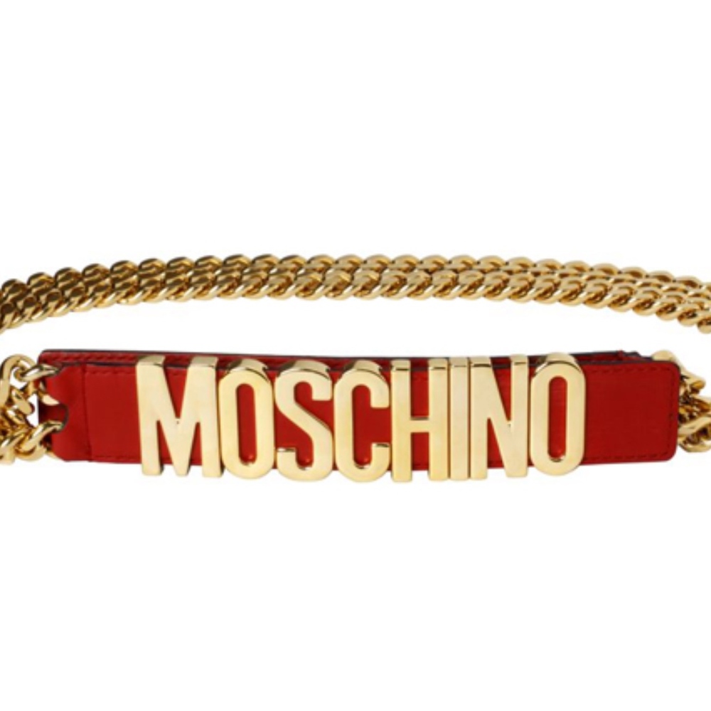 New Moschino 30th Anniversary Gold Chain Belt - Picture 1 of 6