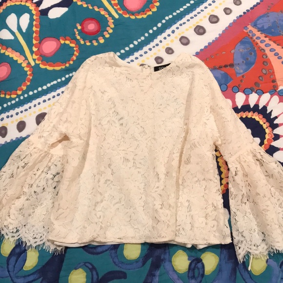 Cream lace blouse - Picture 1 of 6