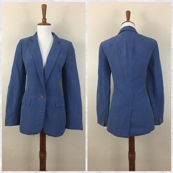 Banana Republic Jackets & Blazers - Banana Republic Silk Linen 1 Button Blazer Jacket