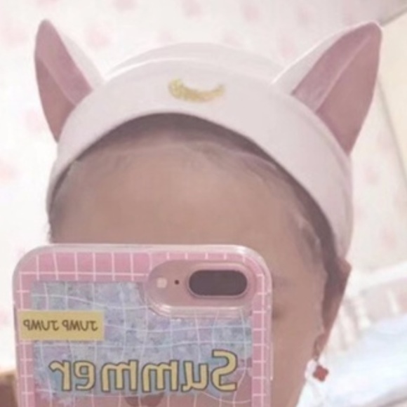 (1) New Kitty Cat Ear Boutique Headband - White - Picture 3 of 5
