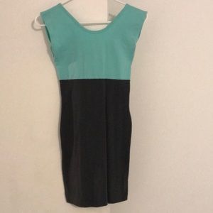 American Apparel color block body con dress