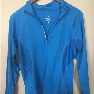 blue nike quarterzip