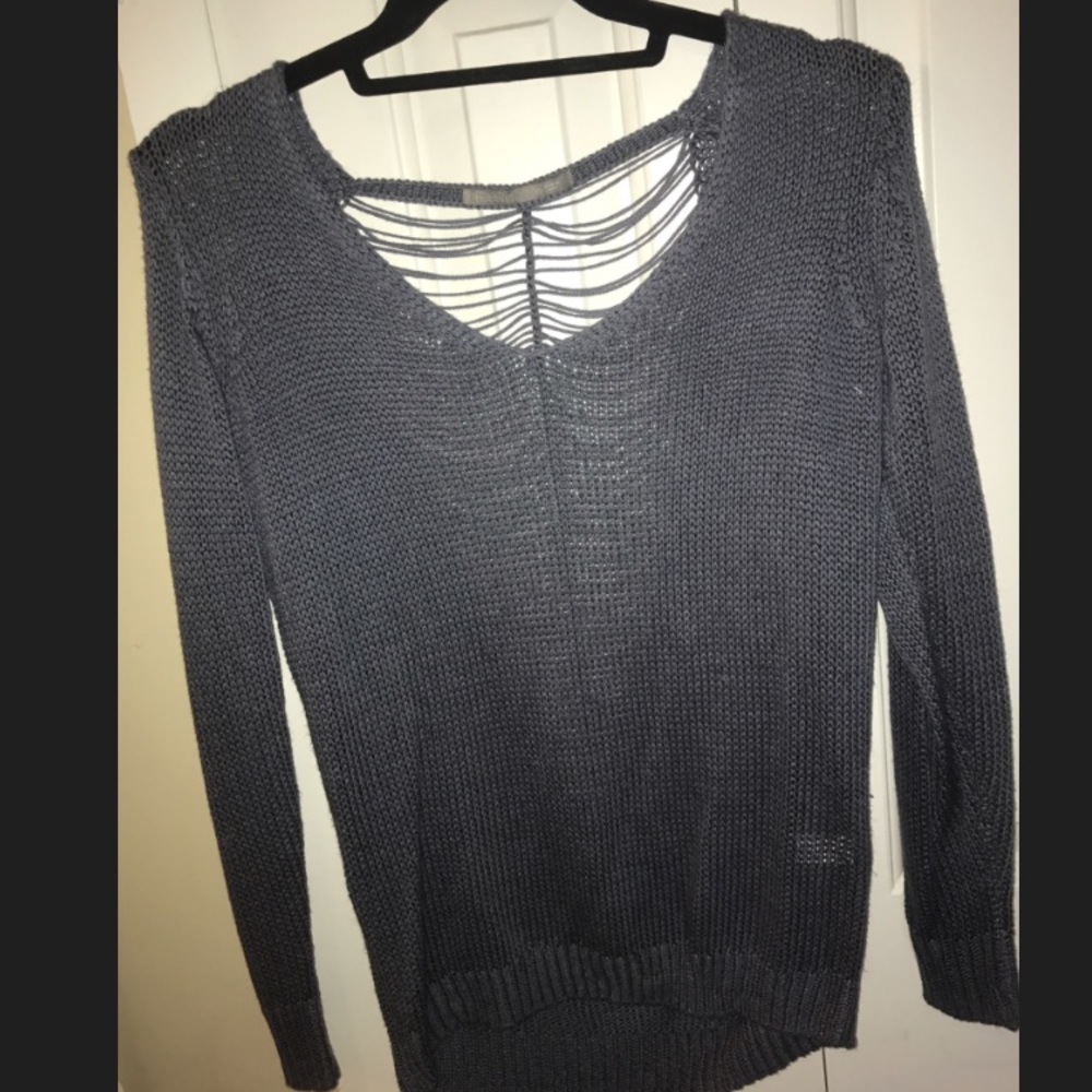 Nordstrom knitted sweater with semi-open back