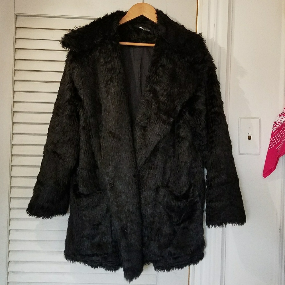 Reformation Faux Fur Wolfe Coat
