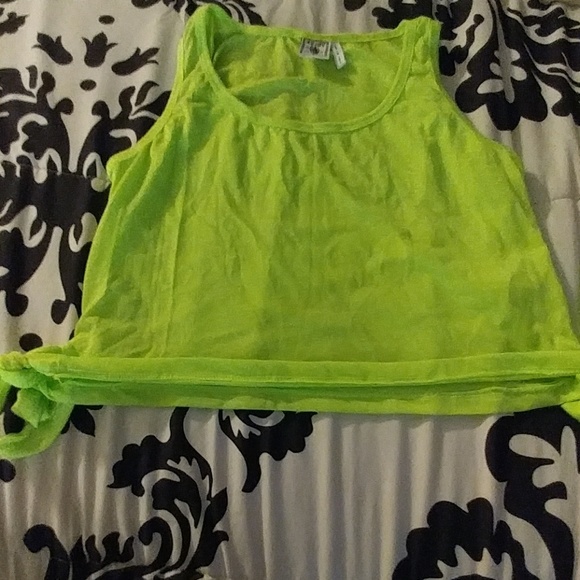 Neon yellow Crop top - Picture 1 of 2
