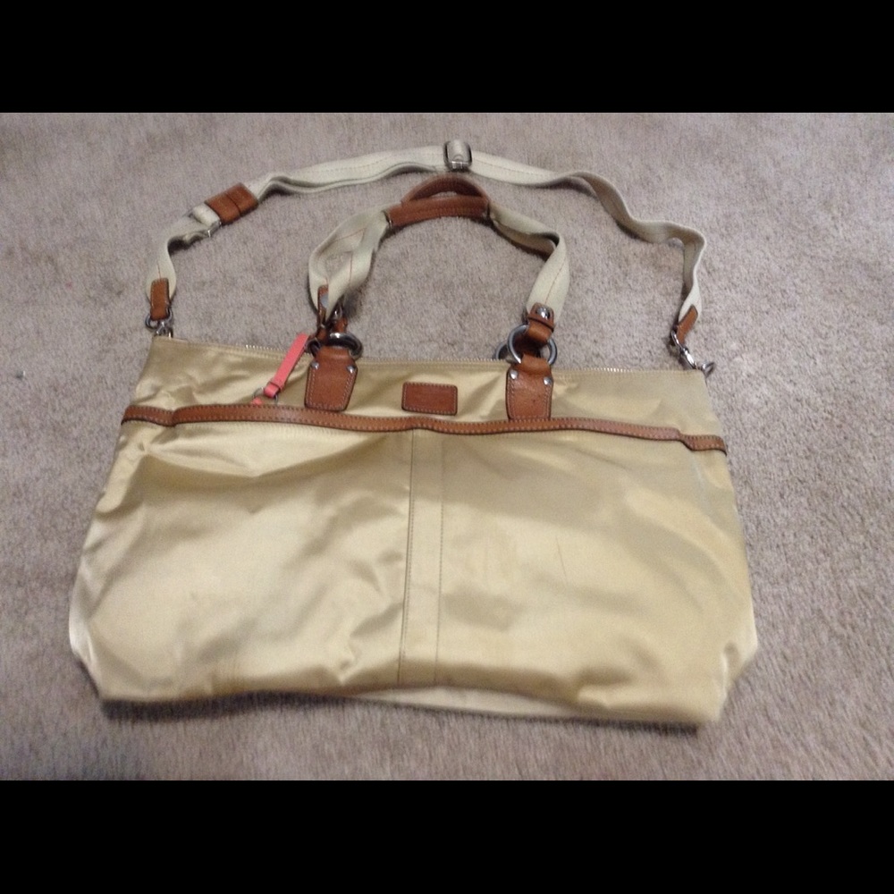 Coach Gold Baby Bag