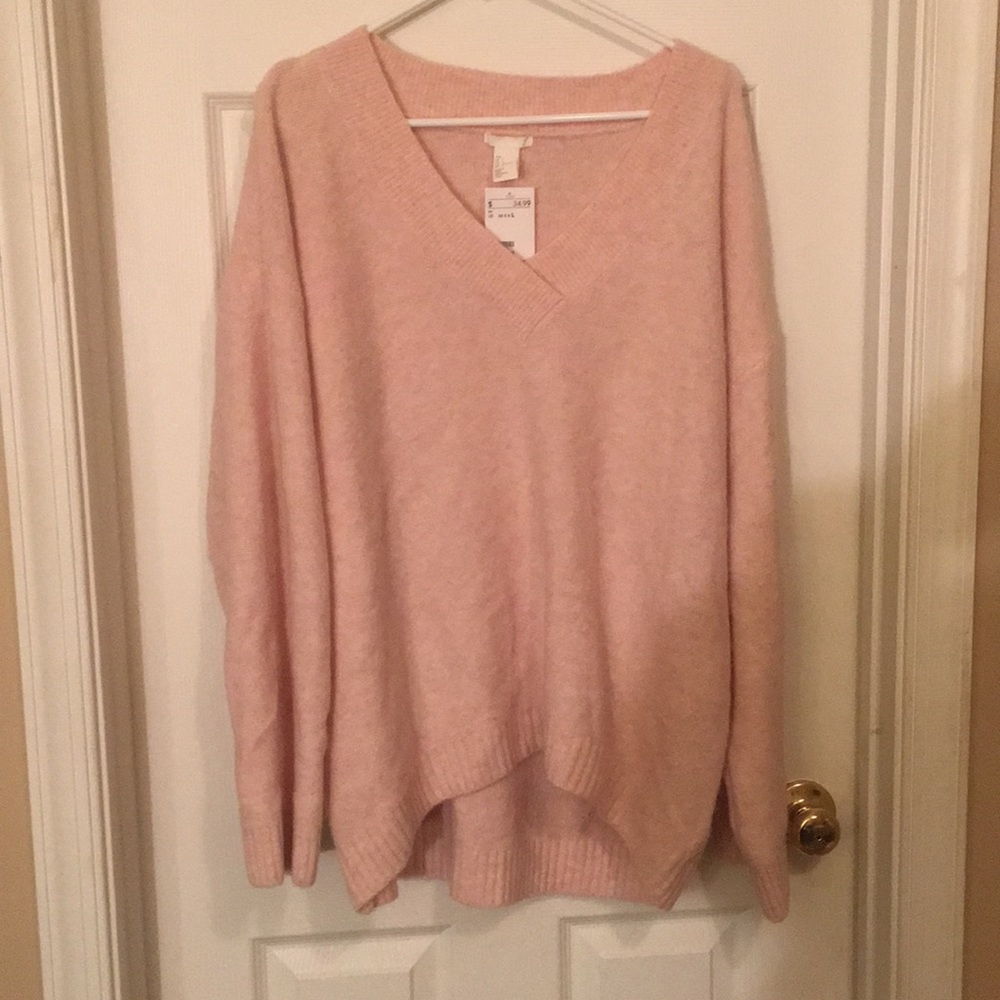 Pink H&M Oversized Sweater