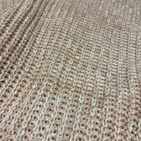 Pink Rose Sweaters Pink Rose Light Pink Cable Knit Cardigan Sweater