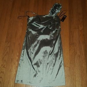 Platinum one shoulder dress