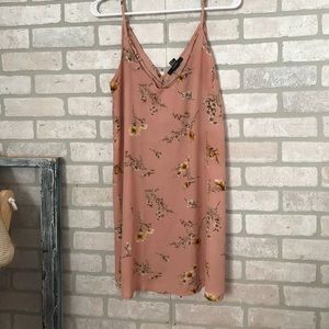 Mauve floral tunic/mini dress