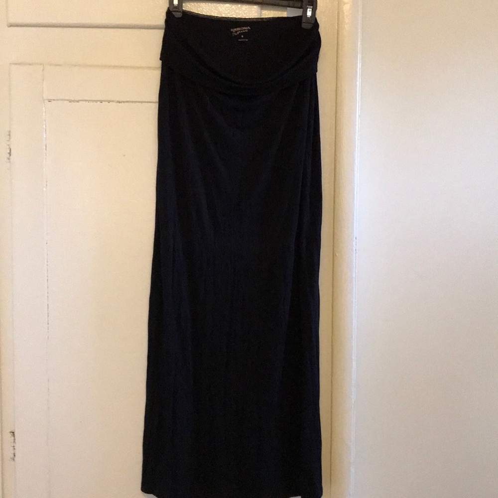 Black maxi skirt