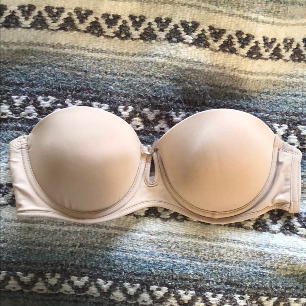 36B nude strapless push-up bra