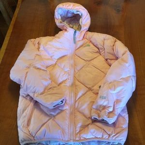 Girls XL North Face down Reversible Winter Jacket