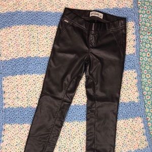 Girl Abercrombie Kids Faux Leather legging