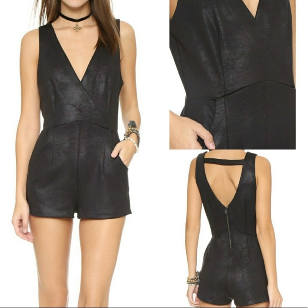 Free People Faux Leather Romper