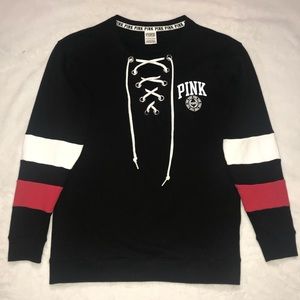 Victoria’s Secret Pink Lace Up long Sleeve