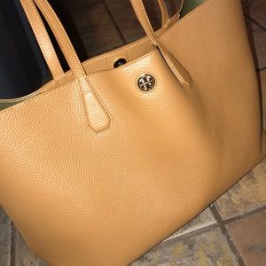 Tory Burch brown leather tote GREAT CONDITION