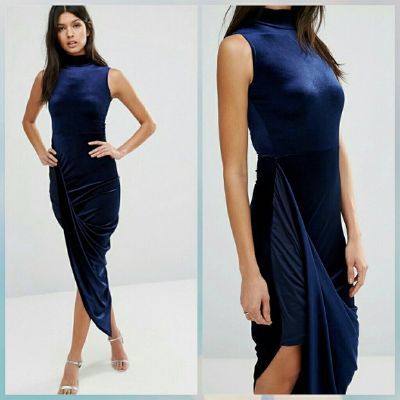 ASOS Dresses & Skirts - LOWEST ASOS Blue Velvet Dress