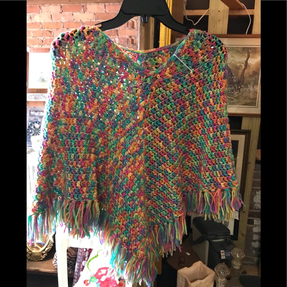 Crochet poncho