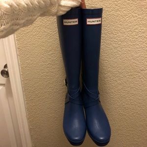 Hunter Navy Boots
