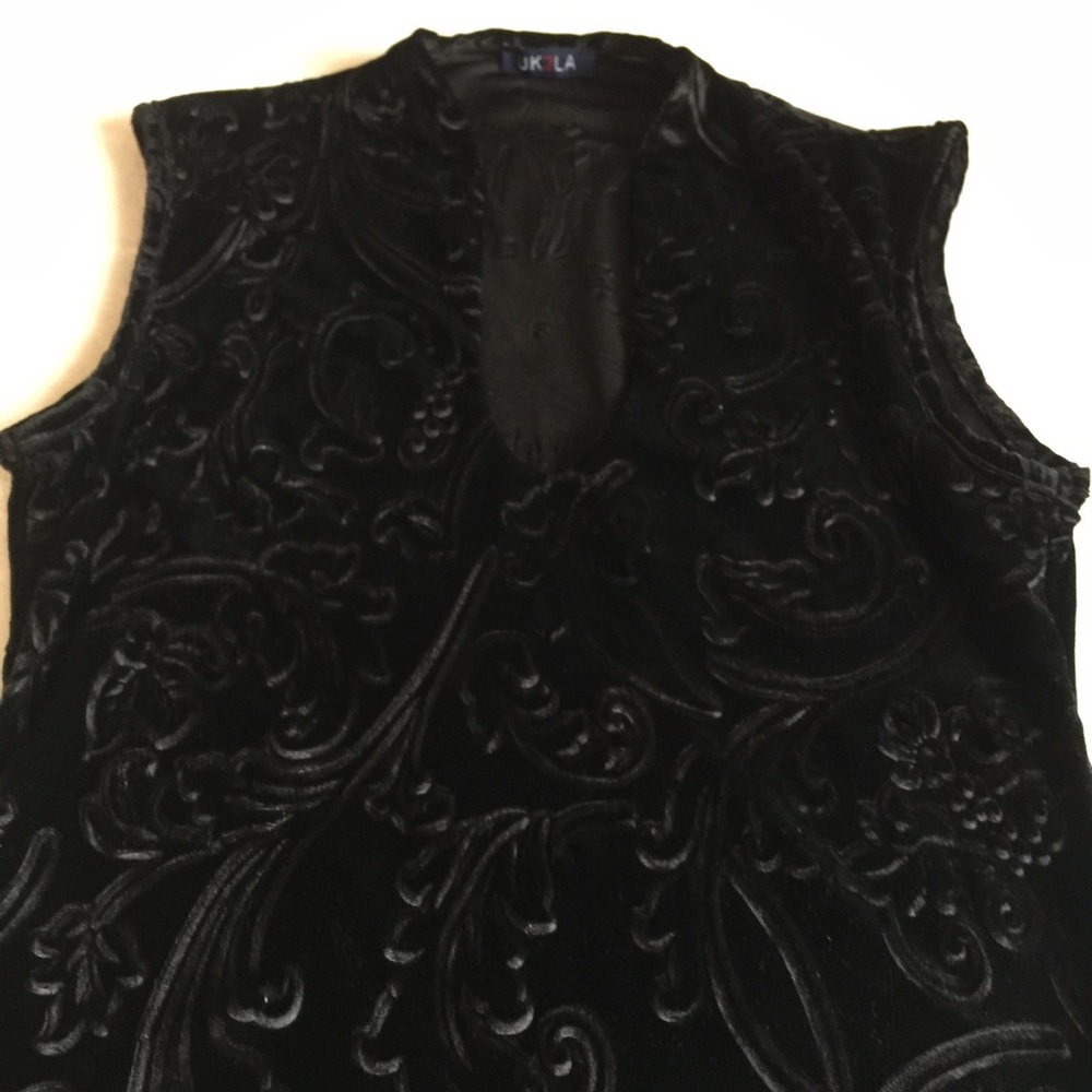 ‼️3/$20‼️UK2LA Black Crushed Velvet Bodysuit