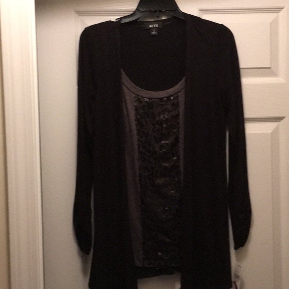 New One piece sequins cardigan