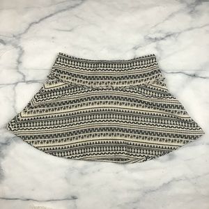 BANANA REPUBLIC TRIBAL PRINT FRINGE SKIRT