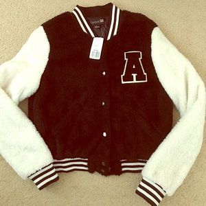 Forever 21 A letterman jacket super soft