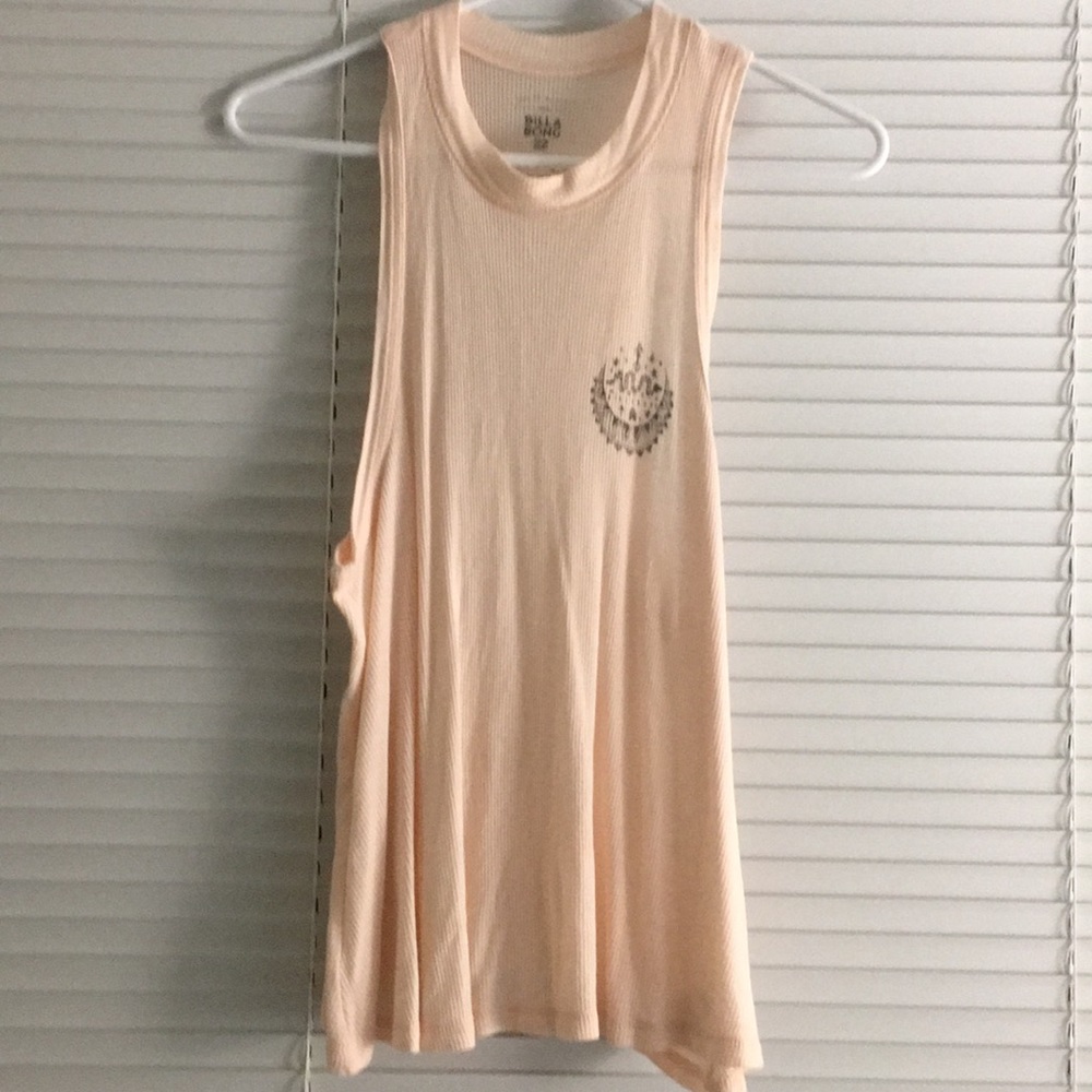 never worn pink billabong tank