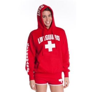 Red Lifeguard Hoodie