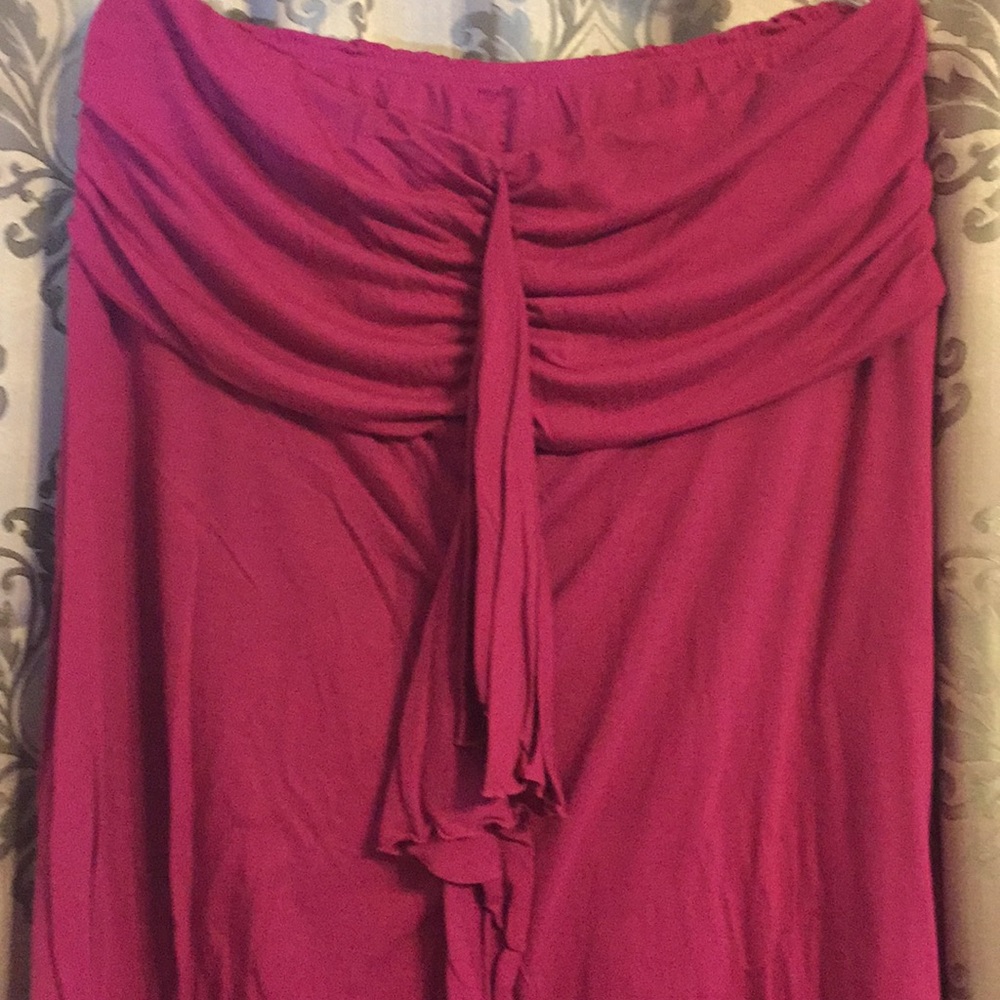 Avenue Magenta Swimsuit Cover-up / Strapless Dress