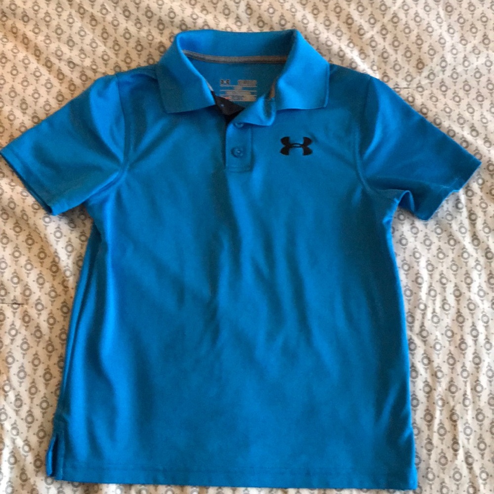 Boys under armour golf shirt