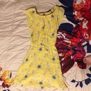 Justice Girl’s Size 12 Yellow Floral Dress
