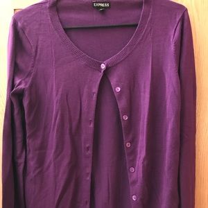 Purple Express large cardigan