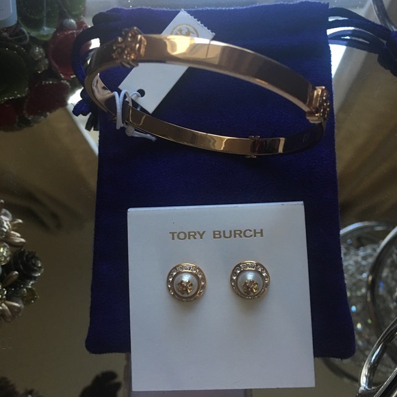 Tory Burch Jewelry - NEW Tory Burch earrings and bangle