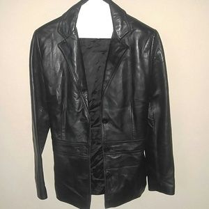 Jones New York Leather Jacket PS