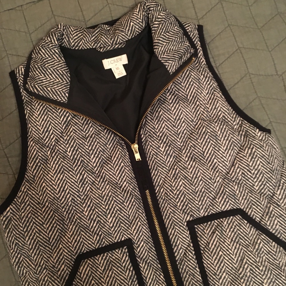 J. Crew XS Herringbone Vest