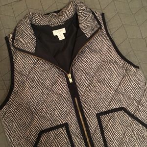 J. Crew XS Herringbone Vest