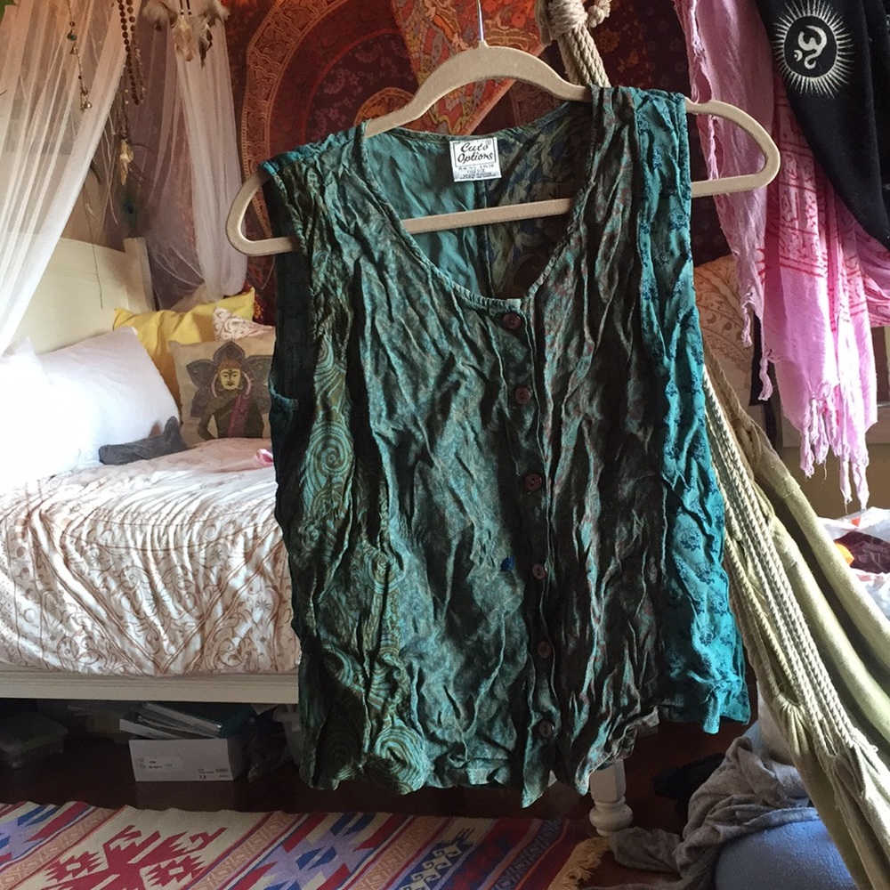 vintage authentic indian blouse hippie