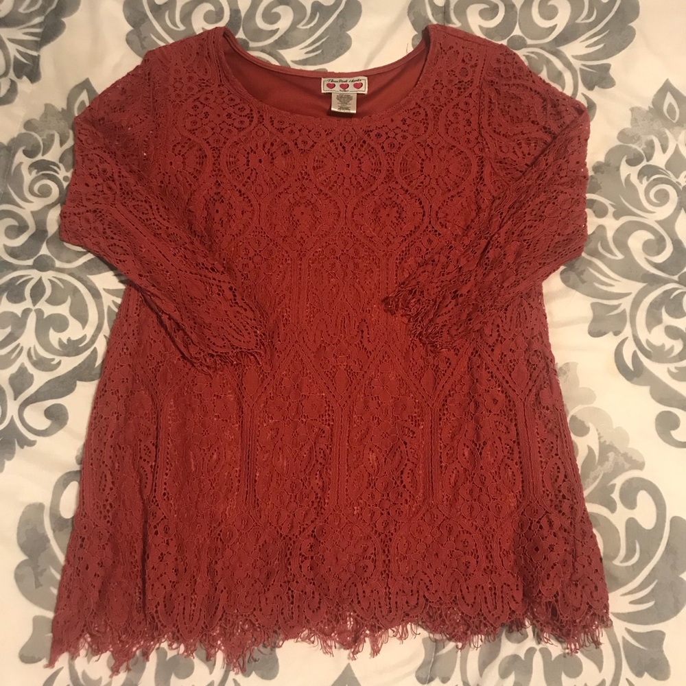 Lace Long Sleeve Shirt
