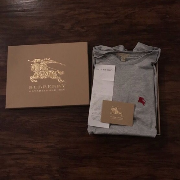 Large Men’s Burberry Brit Tee worn 1 time - Picture 1 of 3