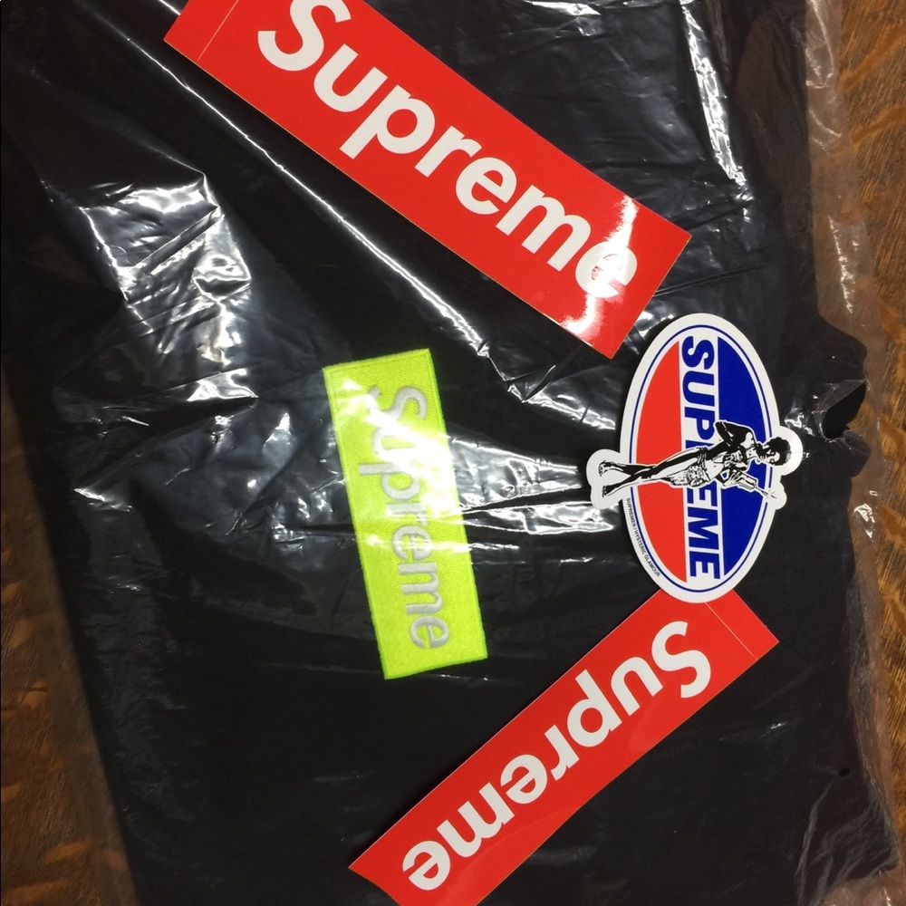 Supreme Box Logo Hoodie-Fall 2017- Black-Large