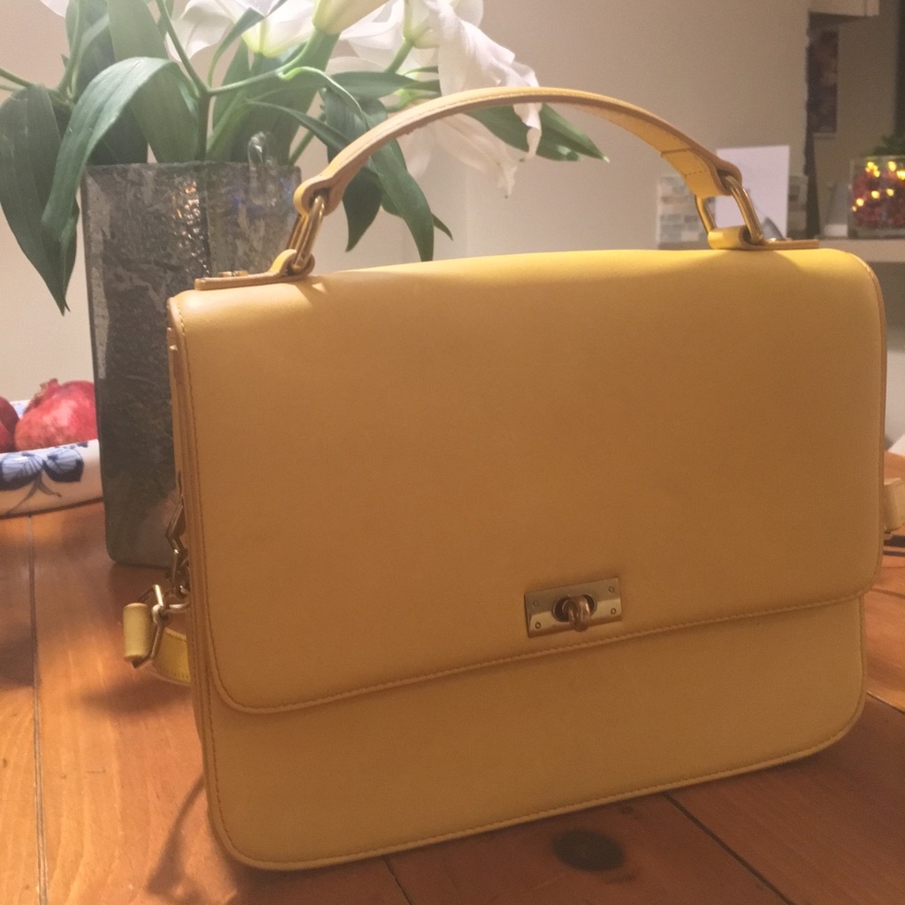 JCrew Edie Purse, Mustard Shoulder Bag, Like New!