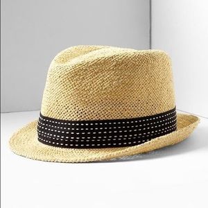 Banana Republic Farrah Straw Fedora Hat