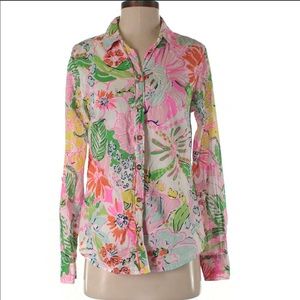 Lilly Pulitzer by Target Size Small floral shirt
