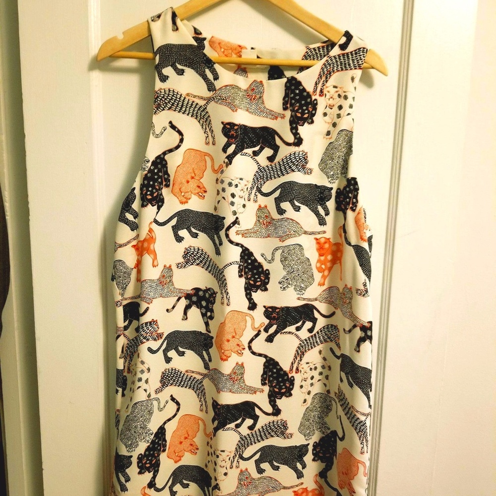 Animal Print-loose dress - Picture 1 of 3