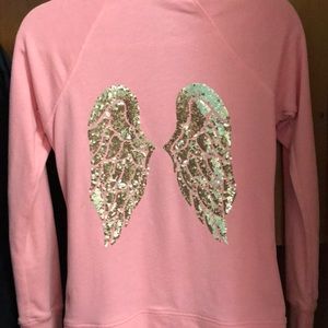 Victoria secret blinged angel wing zip up